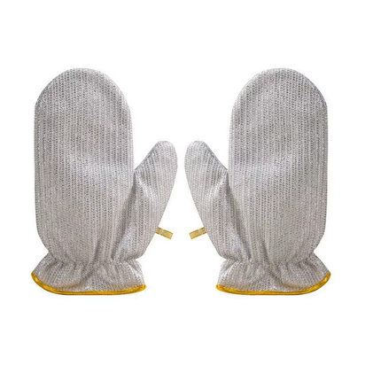 Wire Dishwashing Gloves Kitchen Multifunctional Waterproof and Wear-Resistant Cleaning Silver Wire Dishwashing Gloves