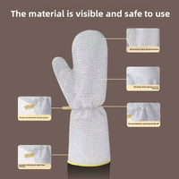 Wire Dishwashing Gloves Kitchen Multifunctional Waterproof and Wear-Resistant Cleaning Silver Wire Dishwashing Gloves